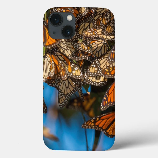 Funda De Case-Mate Para iPhone Las mariposas de monarca de la migración se (Reverso)