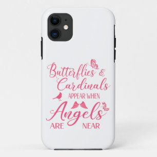 Funda Para iPhone 11 Las mariposas y los cardenales aparecen cuando los