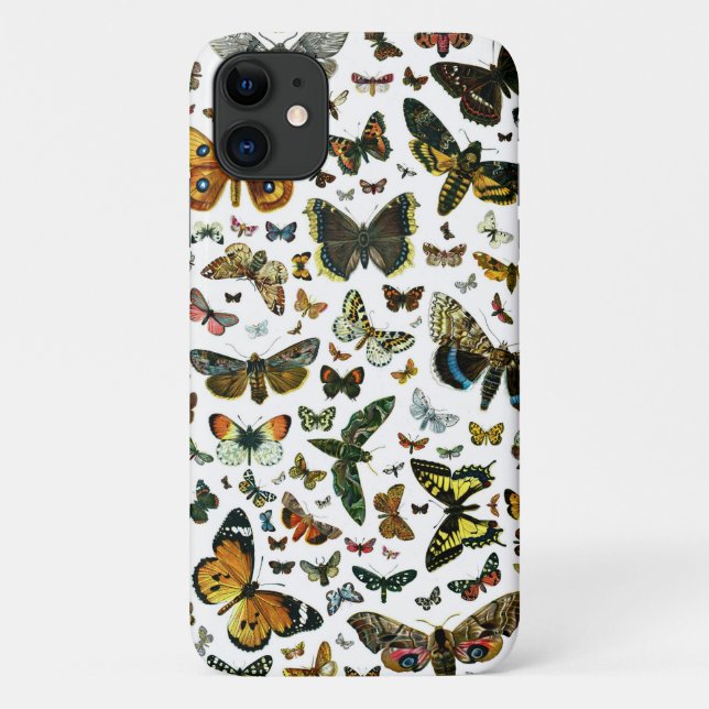 Funda De Case-Mate Para iPhone Las mariposas y polillas más conocidas de Europa (Reverso)
