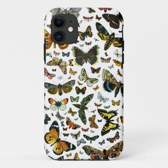 Funda De Case-Mate Para iPhone Las mariposas y polillas más conocidas de Europa (Reverso)