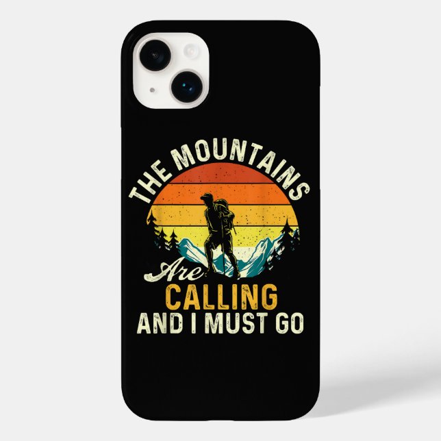 Funda De Case-Mate Para iPhone Las montañas están llamando y debo ir (Reverso )