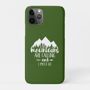 Funda Para iPhone 11 Pro Las montañas están llamando y debo ir a Funda-Mate
