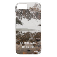 Las montañas llaman estuche de teléfono con foto