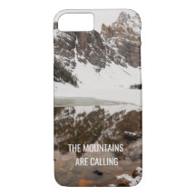 Las montañas llaman estuche de teléfono con foto