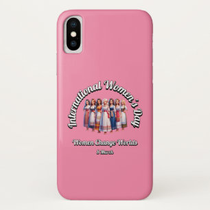 Funda Para iPhone X Las Mujeres Cambian De Mundo. Día Internacional de