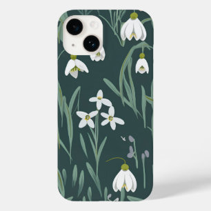 Funda Para iPhone 14 De Case-Mate Las Nieves Blancas Florecen En Verde