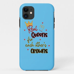 Funda Para iPhone 11 Las reinas reales se arreglan mutuamente con sus c