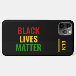 Funda Para iPhone 11 Pro Max LAS VIDAS NEGRAS IMPORTAN BHM Monograma elegante