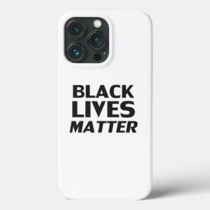 Funda Para iPhone 13 Pro Las vidas negras importan de la tipografía blanca
