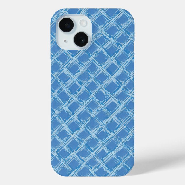 Funda De Case-Mate Para iPhone Latencia de pincel azul (Reverso )