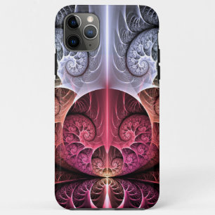 Funda Para iPhone 11 Pro Max Latido, Arte fractal de fantasía surrealista abstr