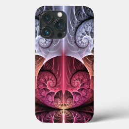 Funda Para iPhone 13 Pro Latido, Arte fractal surrealista abstracto