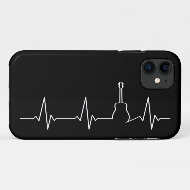 Funda De Case-Mate Para iPhone Latido de guitarra (Reverso (horizontal))