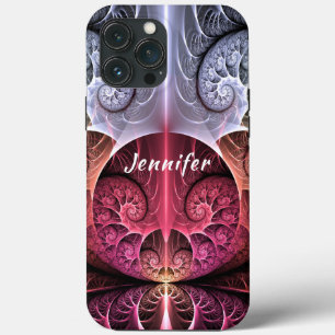 Funda Para iPhone 13 Pro Max Latido, nombre de fractal de fantasía surrealista 