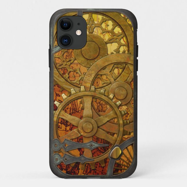 Funda De Case-Mate Para iPhone Latón e iPhone de bronce 5 de Steampunk (Reverso)