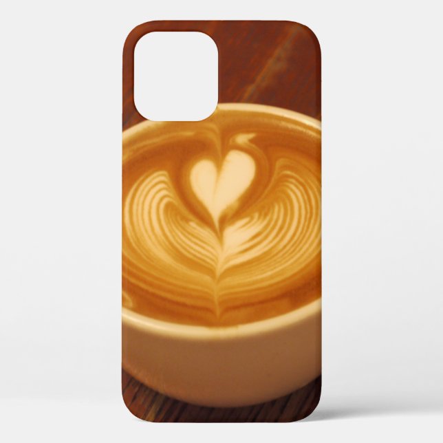 Funda De Case-Mate Para iPhone Latte Art Coffee Love (Reverso )