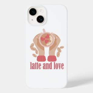 Funda Para iPhone 14 De Case-Mate Latte y taza de amor, manos y cita de café