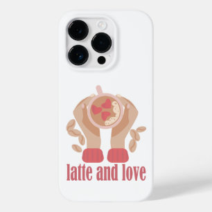Funda Para iPhone 14 Pro De Case-Mate Latte y taza de amor, manos y cita de café