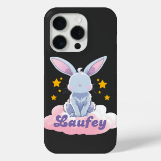 Funda Para iPhone 15 Pro "Laufey Bunny on a Cloud with Stars - Cute Design"