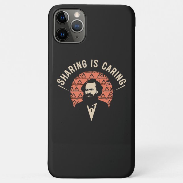 Funda De Case-Mate Para iPhone Laugh con memes de Karl Marx - Compartir es preocu (Reverso)