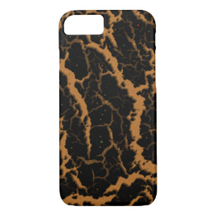 Funda Para iPhone 8/7 Lava espacial craqueada - Bronce