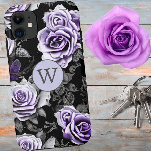 Funda Para iPhone 11 Lavanda de época y Rosa gris