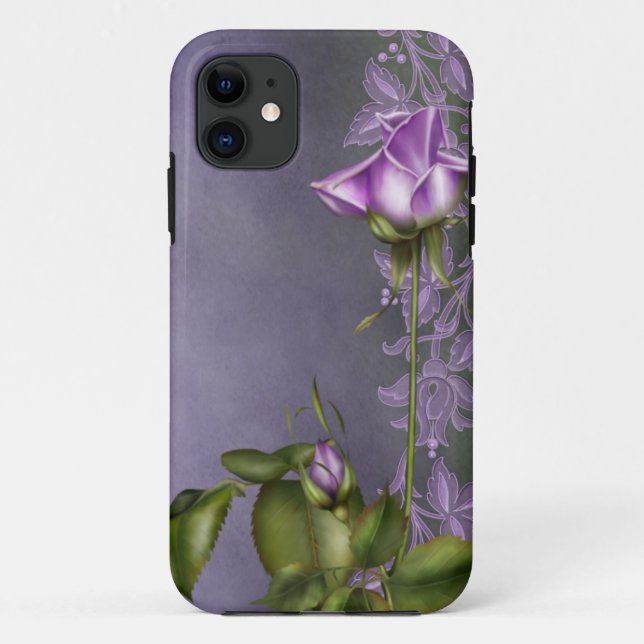 Funda De Case-Mate Para iPhone Lavanda subió (Reverso)