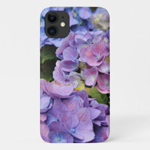 Funda Para iPhone 11 Lavanda y rosa Hydrangea Flor Caso de teléfono de 