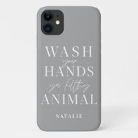 Lávate las manos con un animal mugriento divertido