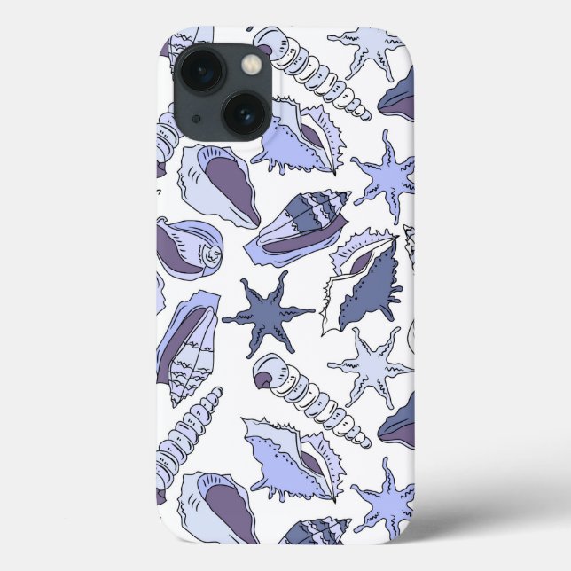 Funda De Case-Mate Para iPhone Lavendar Seashells (Reverso)