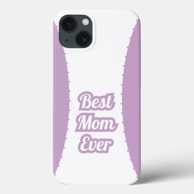 Funda De Case-Mate Para iPhone Lavender Best Mom Ever iPhone Case (Reverso)
