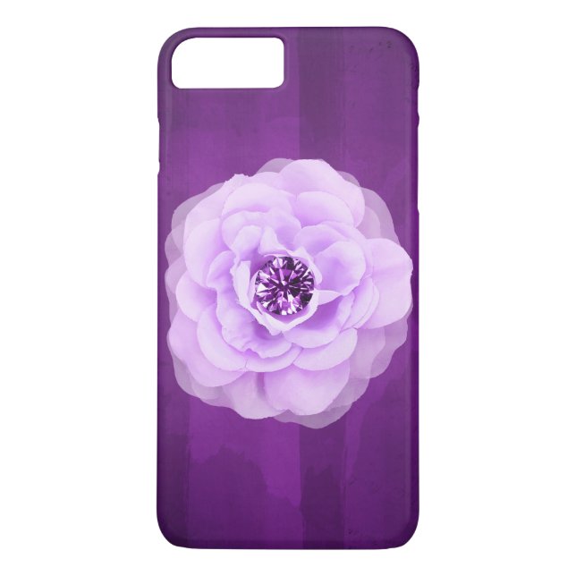 Funda De Case-Mate Para iPhone Lavender Diamond Rosa Purple Grunge (Reverso)