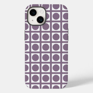 Funda Para iPhone 14 De Case-Mate Lavender Elegant Grid Dots