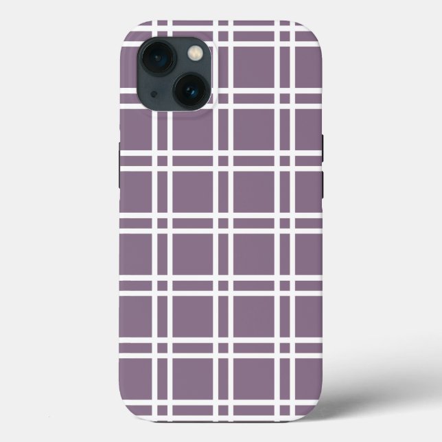 Funda De Case-Mate Para iPhone Lavender Elegant Lattice en Emporiomoffa (Reverso )