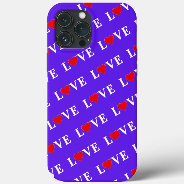 Funda De Case-Mate Para iPhone Lavender LOVE Moderno Elegante (Reverso )
