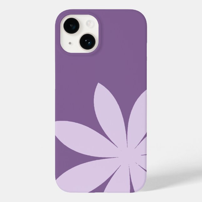 Funda De Case-Mate Para iPhone Lavender Purple Daisy (Reverso )