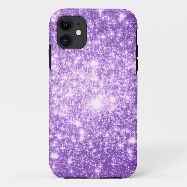 Funda De Case-Mate Para iPhone Lavender Purple Stars (Reverso)