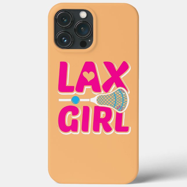Funda De Case-Mate Para iPhone Lax Chica Lacrosse Stick Cute Lax Player Lacrosse (Reverso )