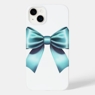 Funda Para iPhone 14 Plus De Case-Mate Lazo azul turquesa elegante y femenino