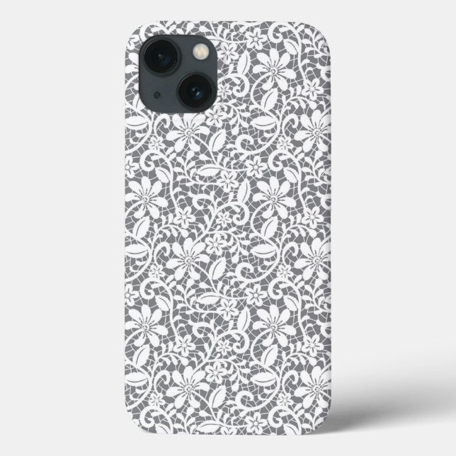 Funda De Case-Mate Para iPhone Lazo blanco 1 (Reverso)