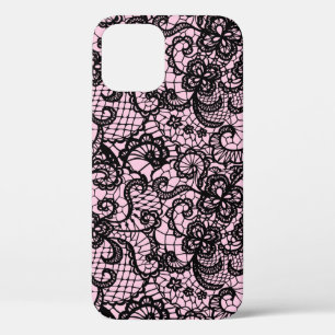 Funda Para iPhone 12 Lazo negro sobre el estuche para iPhone Funda-mate