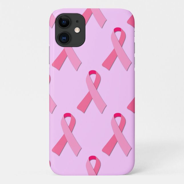 Funda De Case-Mate Para iPhone Lazo rosa (Reverso)