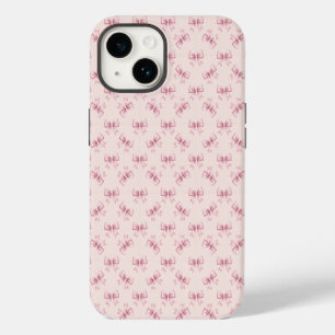 Funda Para iPhone 14 De Case-Mate Lazos delicados de satén rosa perla Coquette femen