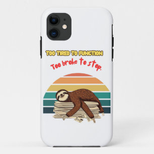 Funda Para iPhone 11 Lazy Retro Tired and Sarcastic