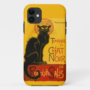 Funda Para iPhone 11 Le Chat Noir Vintage Black Cat Art Nouveau Retro