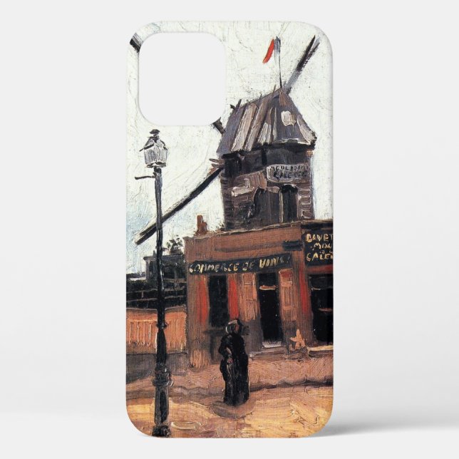 Funda De Case-Mate Para iPhone Le Moulin de la Galette por Vincent van Gogh (Reverso )