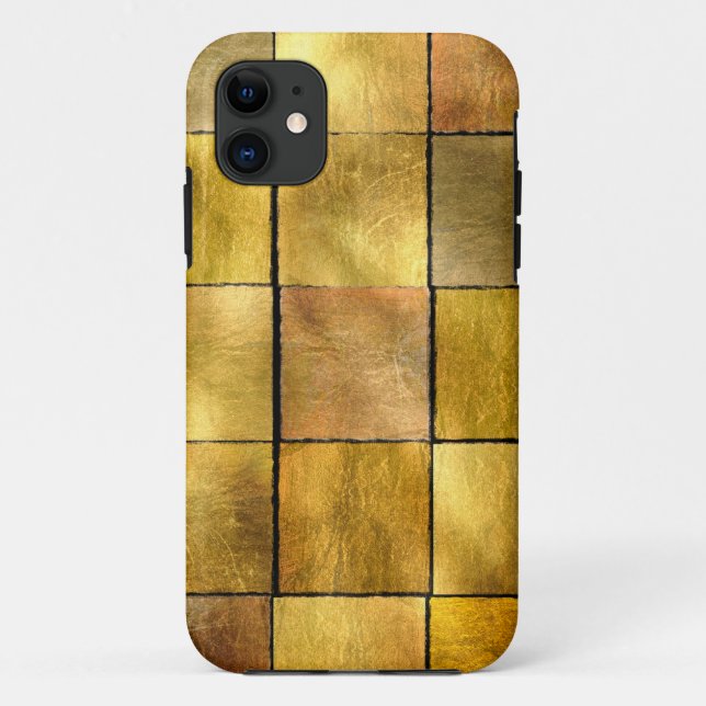 Funda De Case-Mate Para iPhone Leaf de oro (Reverso)