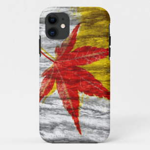 Funda Para iPhone 11 Leaf Wood Art