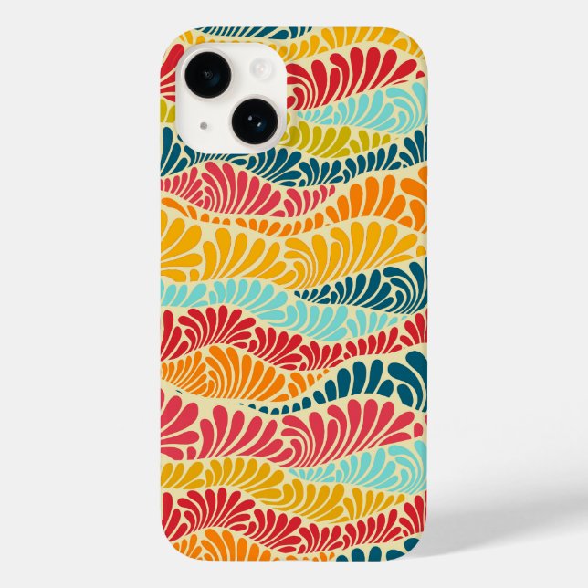 Funda De Case-Mate Para iPhone Leafy Mosaic (Reverso )
