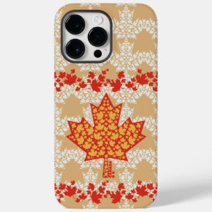 FUNDA PARA iPhone 14 PRO MAX DE Case-Mate LEAVES ON LEAVES (CANADA FLAG) BY MASANSER